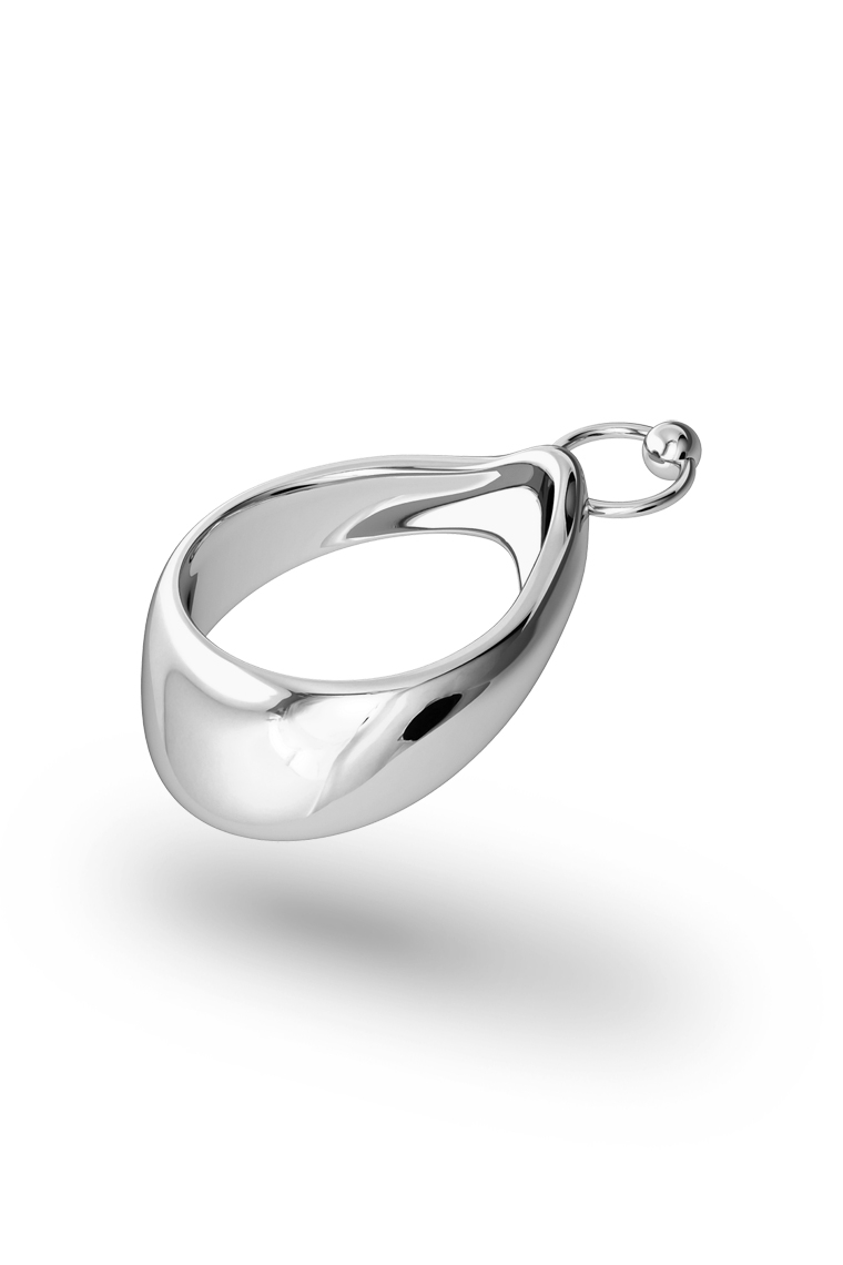 Adonis Chain Glans Ring, Silver - FANCY RINGS