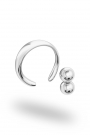 Apollon Double Ball Glans Ring, Silver