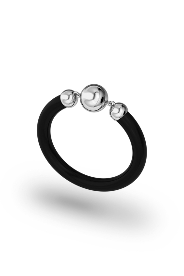 Hades Dark XL Cockring, Silver