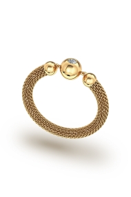 Hades Mesh XL Cock Ring, Gold