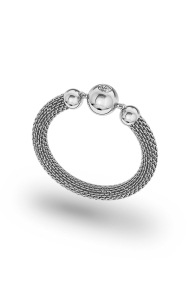 Hades Mesh XL Cock Ring, Silver