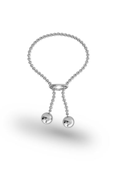 Kronos Ball Penis Chain, Silver