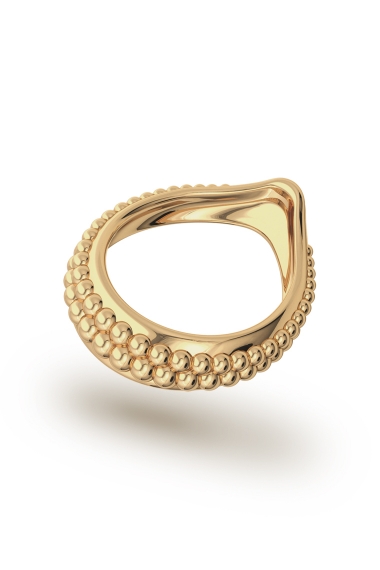 Adonis Pearl Glans Ring, Gold