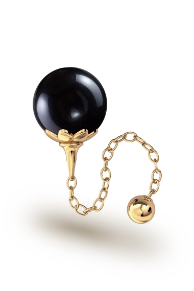 Helena Onyx Vaginal Ball, Gold