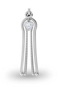 Aphrodite Heart Labienspange, Silber