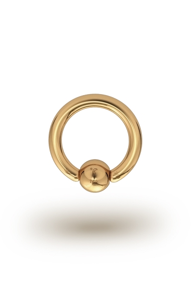 Olympia Classic 2,0/5 Ball Closure Ring, Yellow Gold