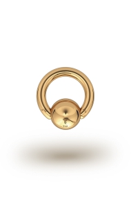 Olympia Classic 2,5/8 Ball Closure Ring, Yellow Gold