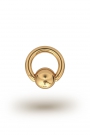 Olympia Classic 2,5/8 Ball Closure Ring, Yellow Gold