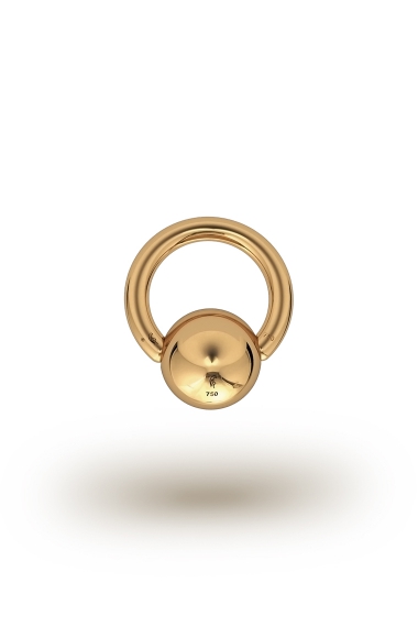 Olympia Classic 2,5/10 Ball Closure Ring, Yellow Gold