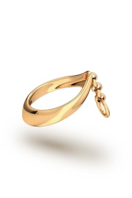 Adonis Chain Glans Ring, Gold