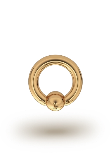 Olympia Classic 3,0/6 Ball Closure Ring, Yellow Gold