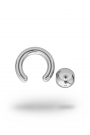 Olympia Classic 3,0/8 Ball Closure Ring, White Gold