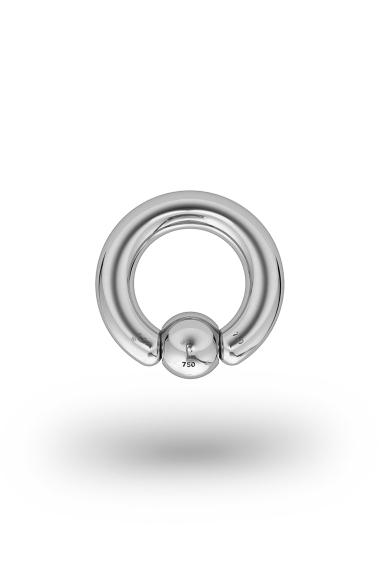 Olympia Classic 3,5/6 Ball Closure Ring, White Gold