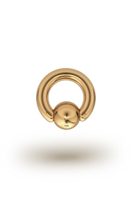 Olympia Classic 3,5/8 Ball Closure Ring, Yellow Gold
