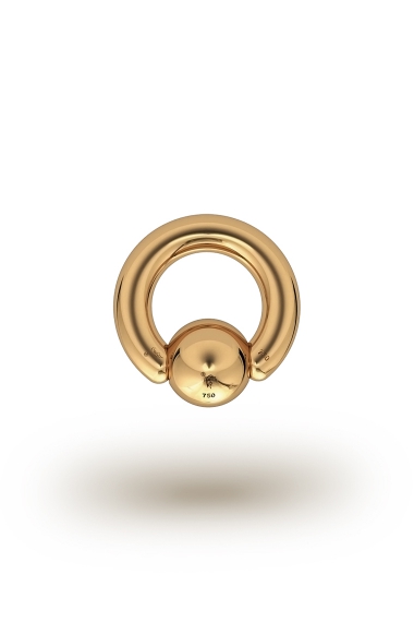 Olympia Classic 3,5/8 Ball Closure Ring, Yellow Gold