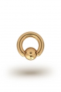 Olympia Classic 3,5/8 Ball Closure Ring, Yellow Gold