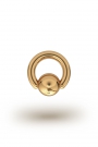 Olympia Classic 3,5/10 Ball Closure Ring, Yellow Gold