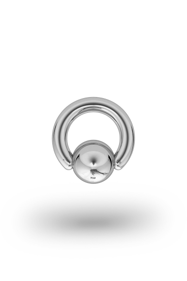 Olympia Classic 3,5/10 Ball Closure Ring, White Gold