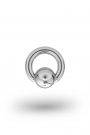 Olympia Classic 3,5/10 Ball Closure Ring, White Gold