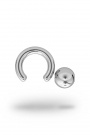 Olympia Classic 3,5/10 Ball Closure Ring, White Gold