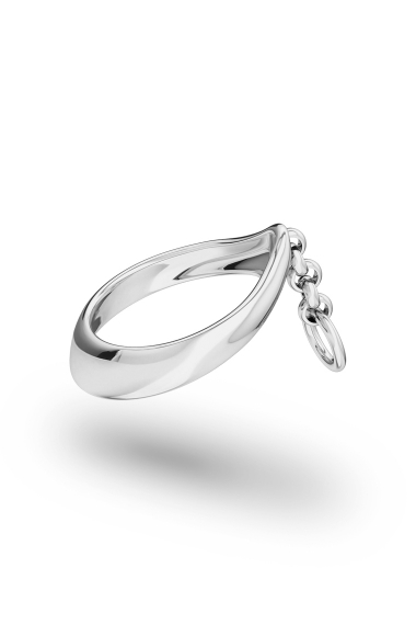 Adonis Chain Glans Ring, Silver - FANCY RINGS