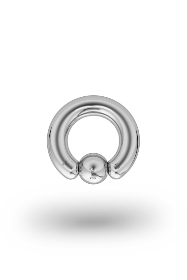 Olympia Classic 4,0/6 Ball Closure Ring, White Gold
