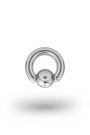 Olympia Classic 4,0/8 Ball Closure Ring, White Gold