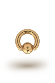 Olympia Classic 4,0/8 Ball Closure Ring, Yellow Gold