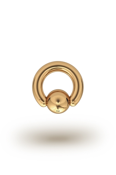 Olympia Classic 4,0/8 Ball Closure Ring, Yellow Gold