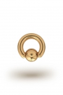 Olympia Classic 4,0/8 Ball Closure Ring, Yellow Gold
