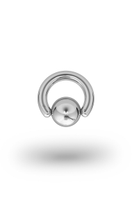 Olympia Classic 4,0/12 Ball Closure Ring, White Gold