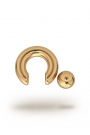 Olympia Classic 5,0/8 Ball Closure Ring, Yellow Gold