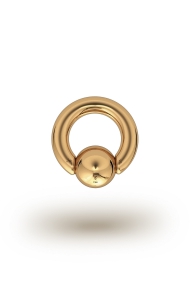 Olympia Classic 5,0/12 Ball Closure Ring, Yellow Gold