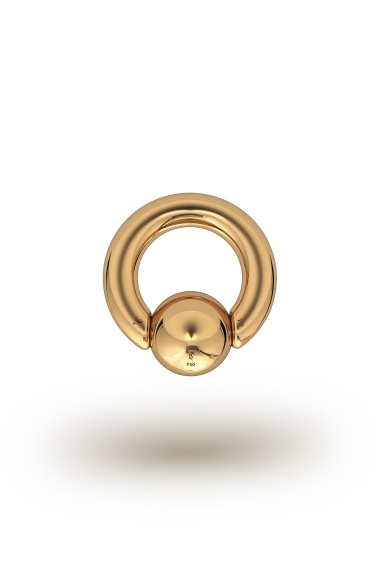 Olympia Classic 5,0/12 Ball Closure Ring, Yellow Gold