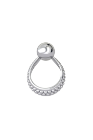 Adonis Pearl Glans Ring, Silver