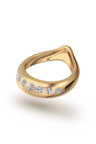 Adonis Shine Glans Ring, Gold